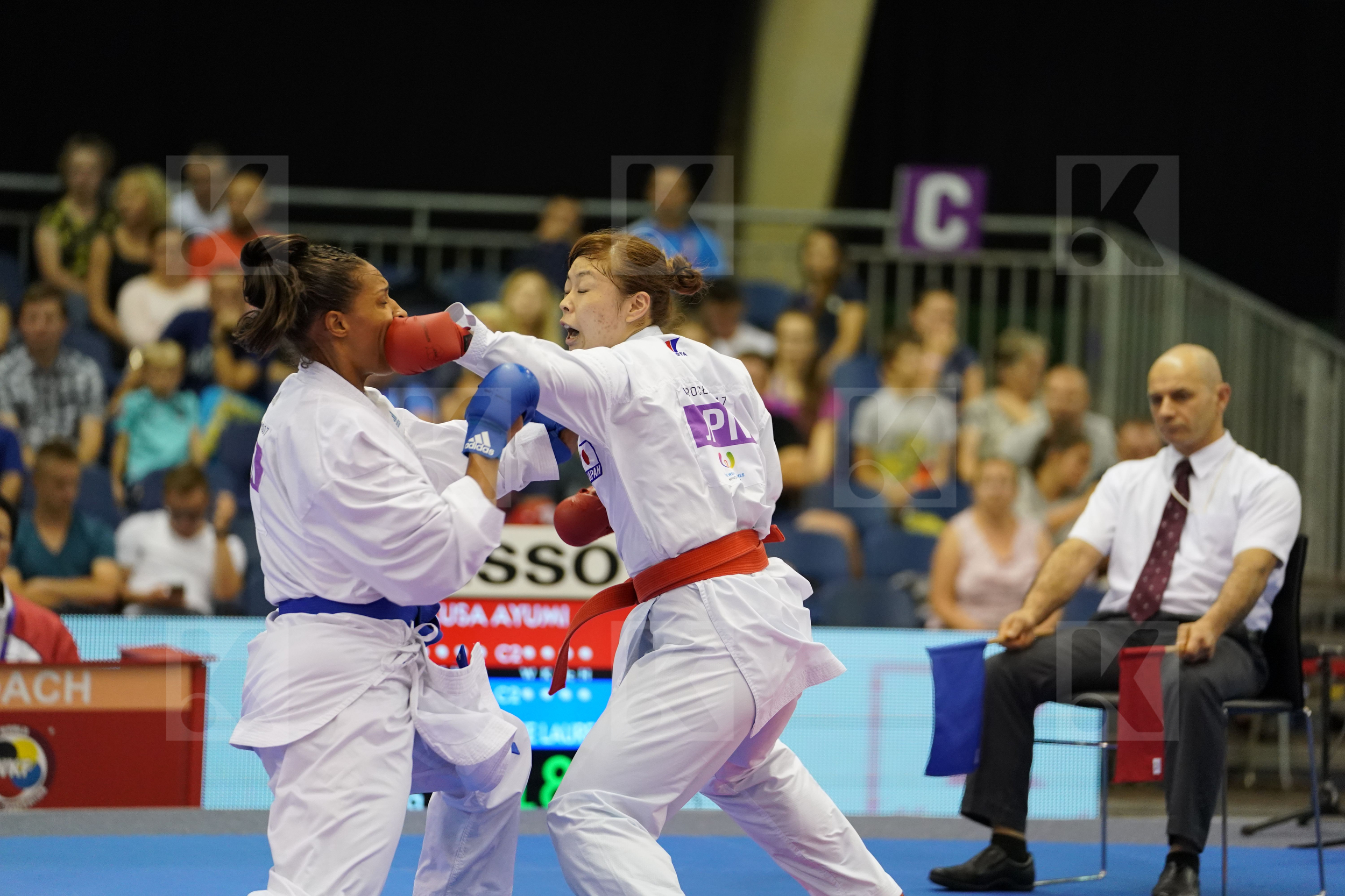 Female Kumite +68kg Florentin Anne Laure France Japan Uekusa Ayumi